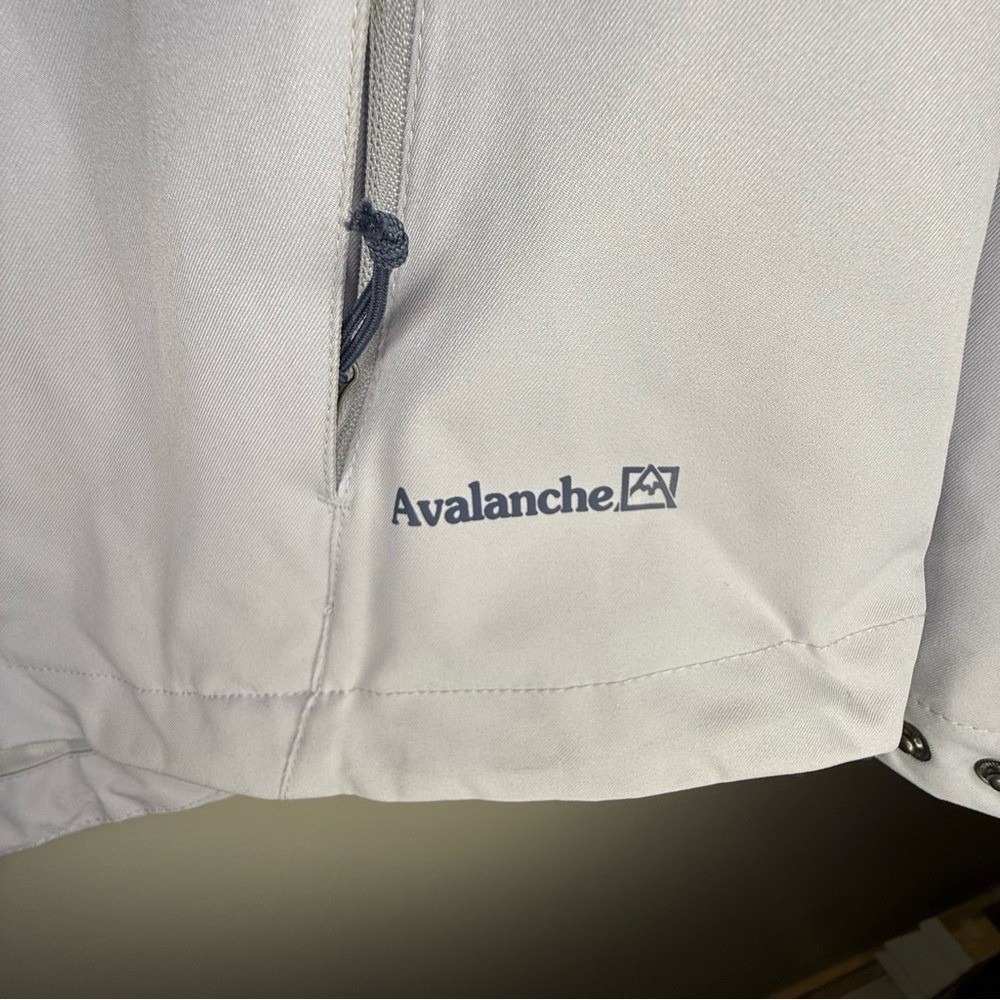 Avalanche Outdoor Supply Co Womens Medium Gray Full Zip Hooded Weather Jacket - Picture 3 of 13